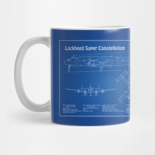 Lockheed L-1049 Super Constellation Blueprint - AD Mug